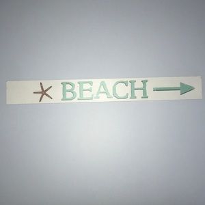 Beach sign